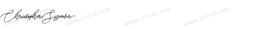 Christopher Signatur字体转换